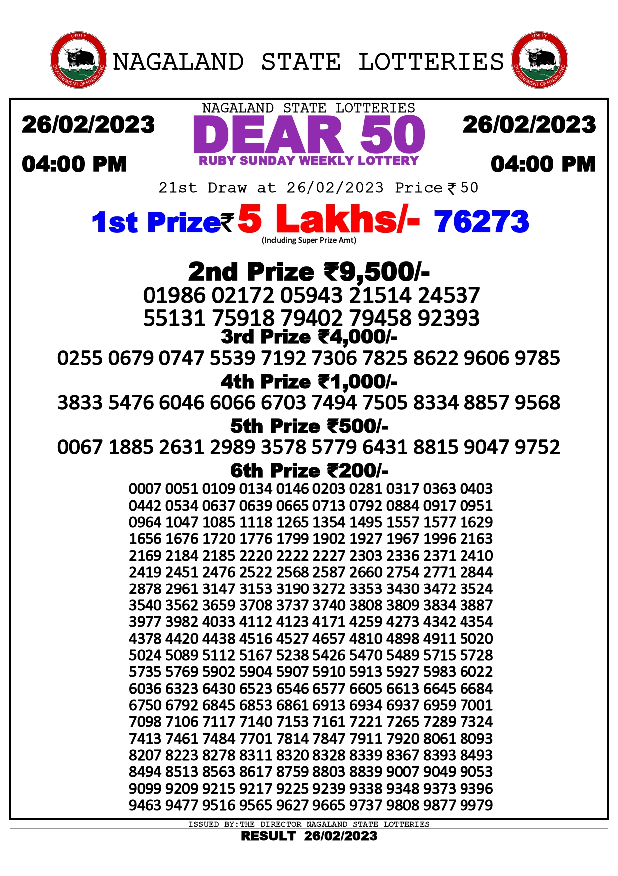 Dear 50 Ruby Sunday