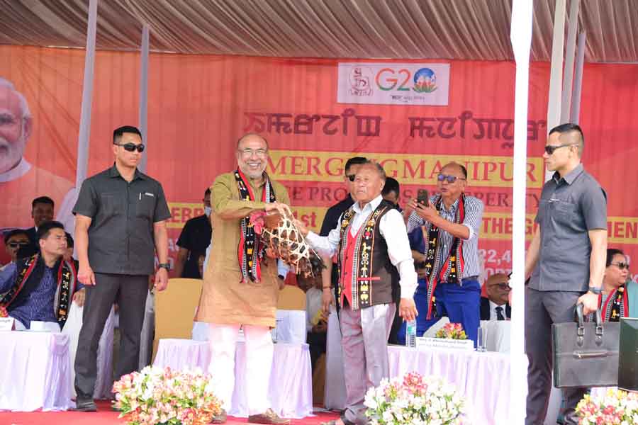 Manipur government celebrates BJP govt anniv