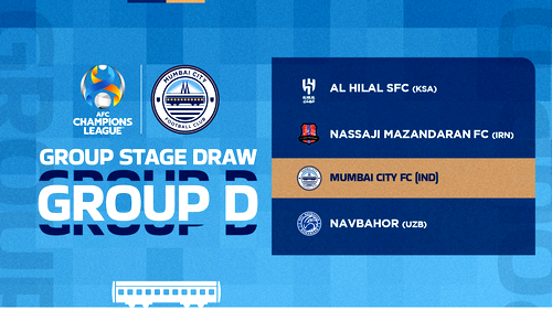 Mumbai City clubbed with Al Hilal, Nassaji, Navbahor in AFC Champions League 