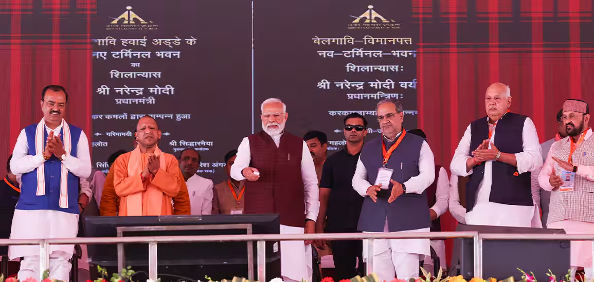 PM Modi inaugurates 15 airport projects worth INR 9,800 cr, emphasises on infrastructural growth