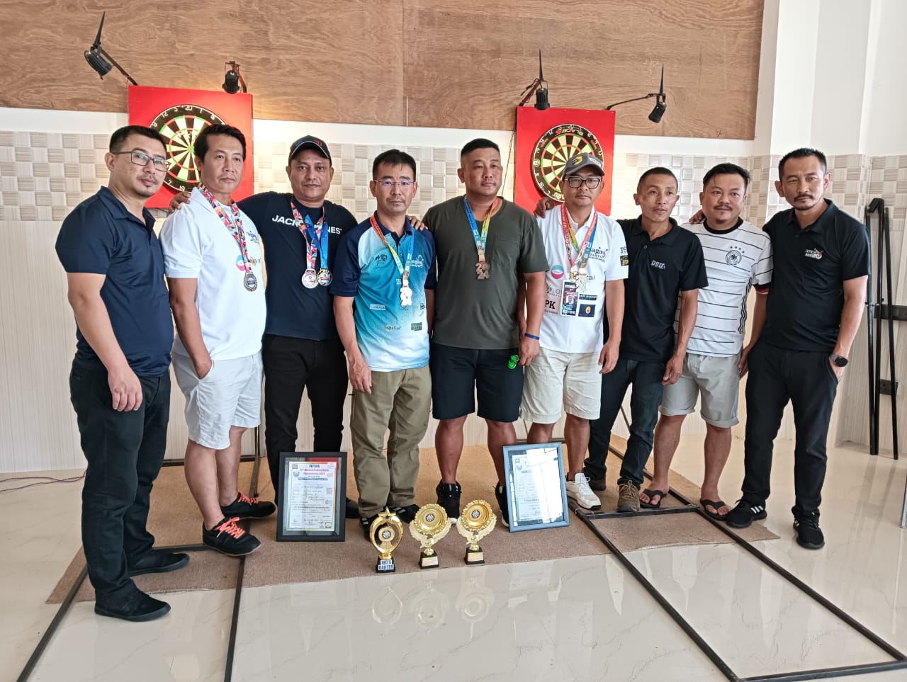 Naga darters excel at two major darts events