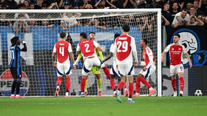 Raya's double save earns Arsenal goalless draw at Atalanta
