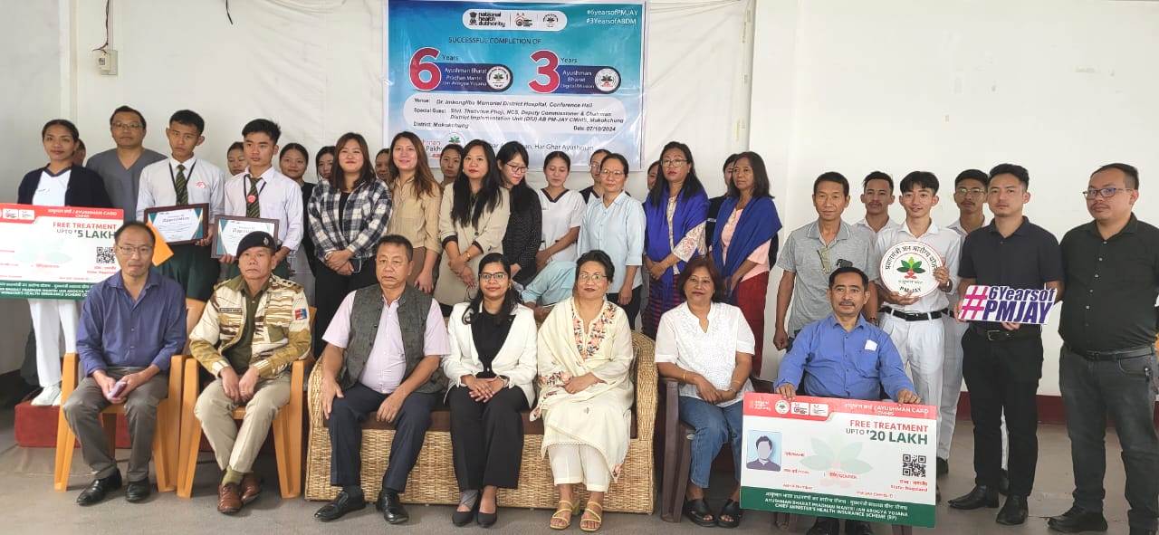 PMJAY, CMHIS anniversaries celebrated in Mokokchung  