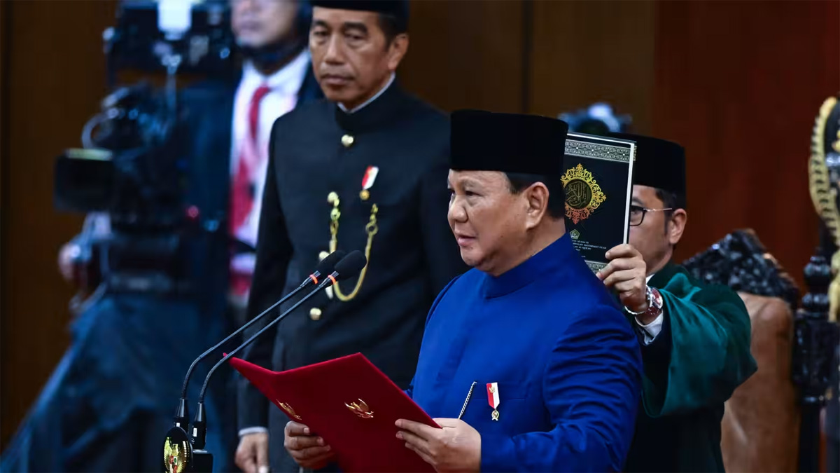 Prabowo Subianto sworn in as Indonesian president