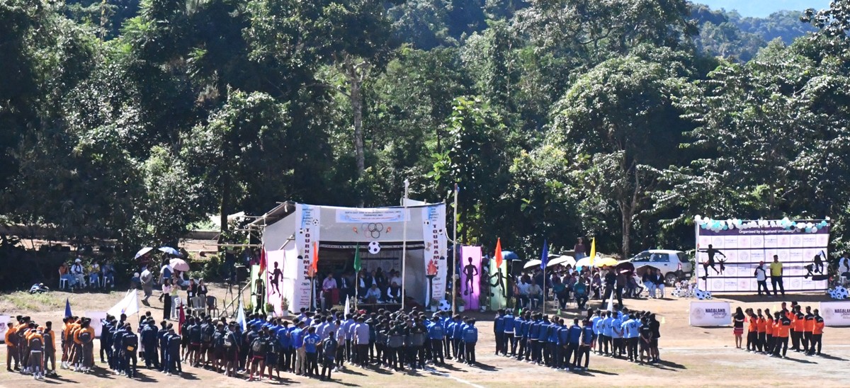NE zone inter-university football competition begins in Lumami