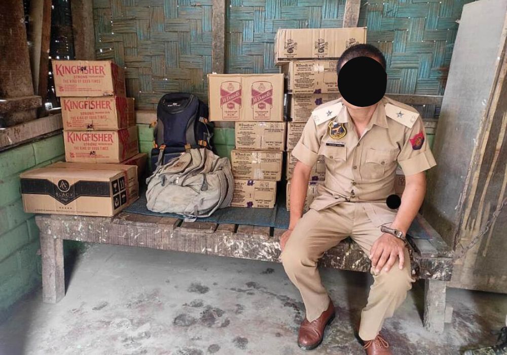 Mokokchung Police nab fake police inspector, IMFL seized 