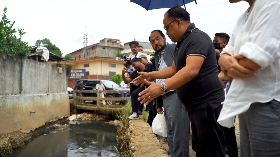 Nagaland: Deputy Chief Minister Y Patton inspects flood-hit areas, vows action against encroachments and drainage blockages