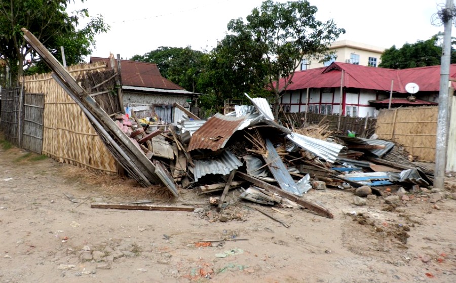 Illegal structures demolished at Dimapur District Hospital compound