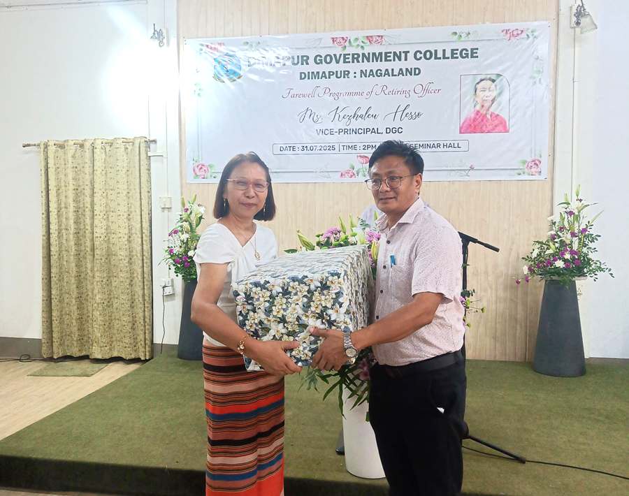 Dimapur Government College bids farewell to vice principal