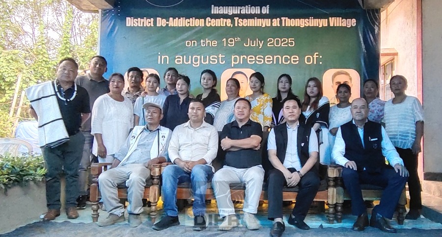 Jwenga Seb inaugurates District De-addiction and Rehabilitation Centre in Thongsunyu village
