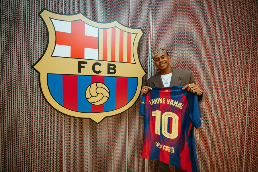 Lamine Yamal to wear FC Barcelona's iconic No. 10 jersey next season