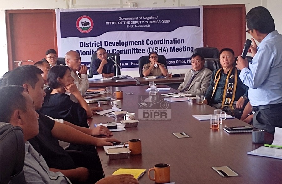 Supongmeren Jamir chairs DISHA meetings in Niuland and Phek districts