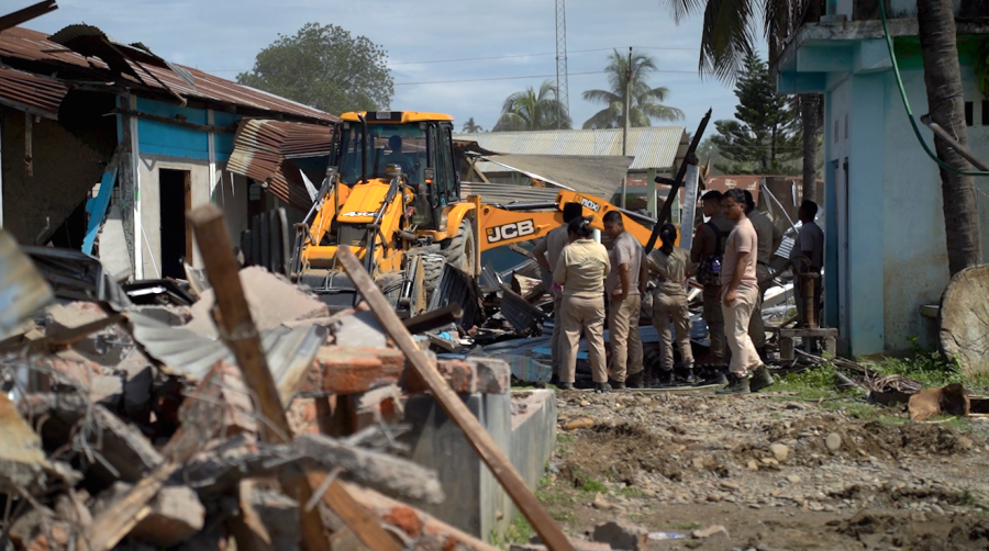 Eviction drive carried out in disputed Nagaland-Assam border area