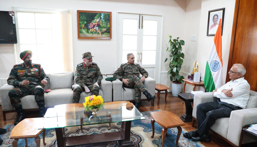 Top Army officers brief Manipur Governor on security situation in state, NE region
