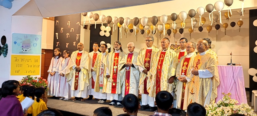 Thanksgiving ceremony held at Khuzama for Fr. Raymond D’Souza