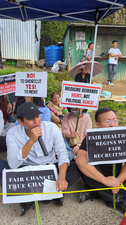 Nagaland medical students protest regularisation of Covid era health posts 