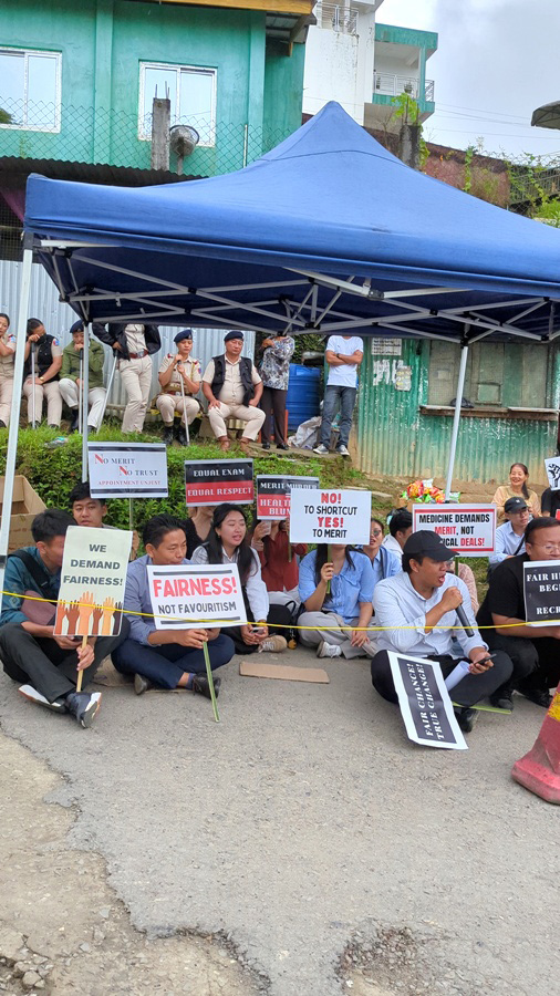 Nagaland medical students protest regularisation of Covid era health posts 