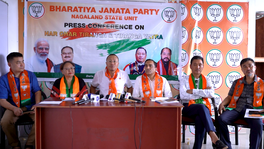 BJP Nagaland to kick off Har Ghar Tiranga campaign, Tiranga Yatra