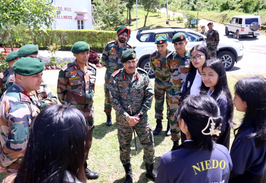 DG Assam Rifles visits IGAR North HQ, NIEDO centres