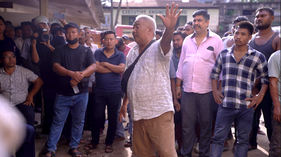 Unpaid Dimapur Municipal Council employees continue protest despite CEO’s assurances