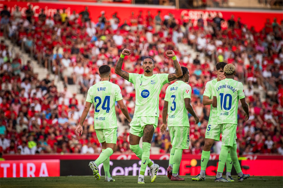 FC Barcelona kickstart La Liga title defense with win in Mallorca