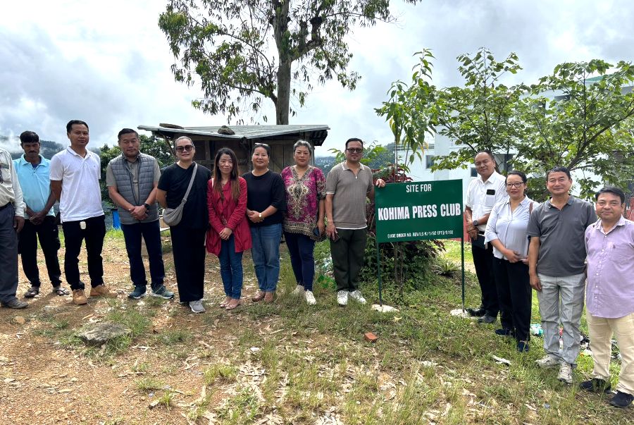 Kohima Press Club holds prayer for commencement of new building construction