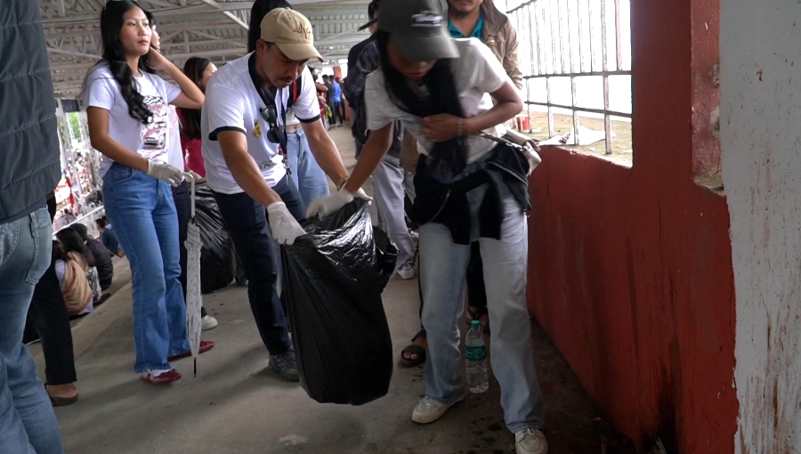 Konyak Students’ Union Kohima leads cleanliness drive at IG Stadium after Dr. T Ao Trophy match
