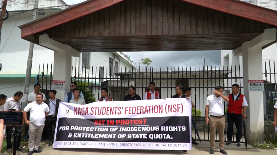 Naga Students’ Federation protest candidature of non-Naga for MBBS seat under state quota