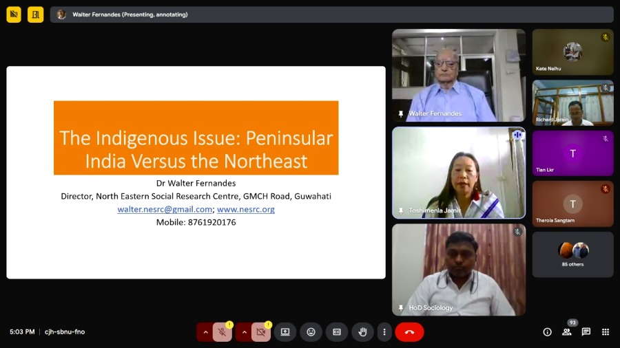Nagaland University hosts webinar on indigenous issue and identity 