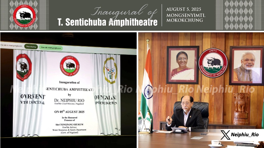 Chief Minister Neiphiu Rio inaugurates T Sentichuba amphitheatre in Mongsenyimti