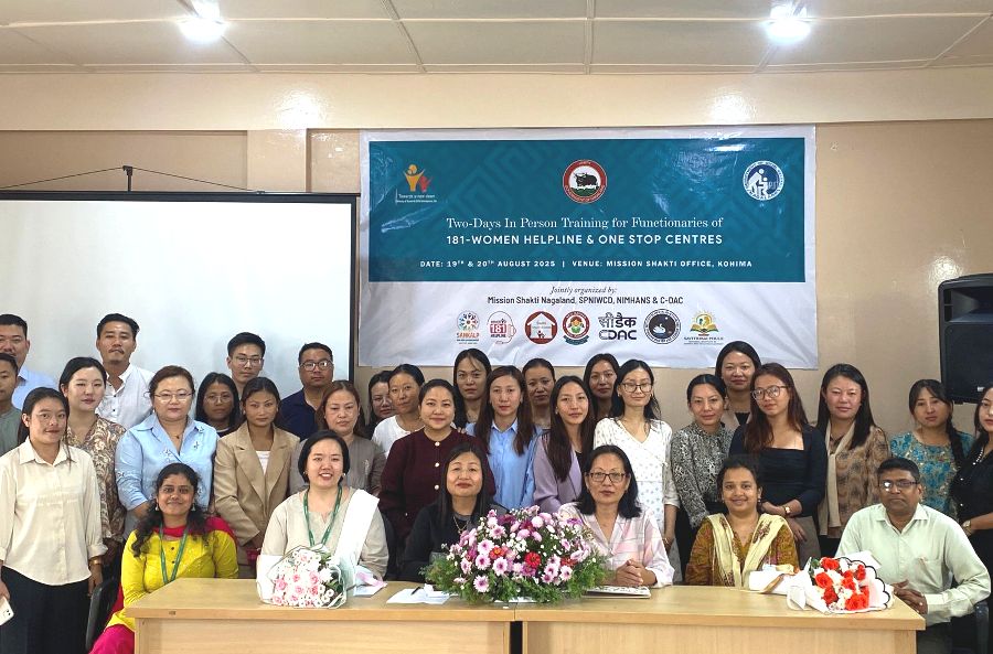 Two-day training for Women Helpline and One Stop Centre functionaries conducted in Kohima