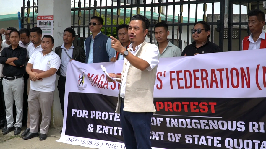 Naga Students’ Federation protest candidature of non-Naga for MBBS seat under state quota