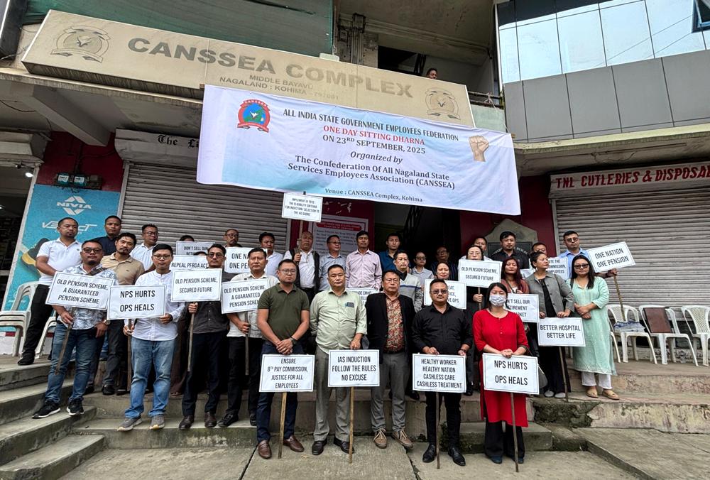 CANSSEA stages protest, submits demands to Nagaland government 