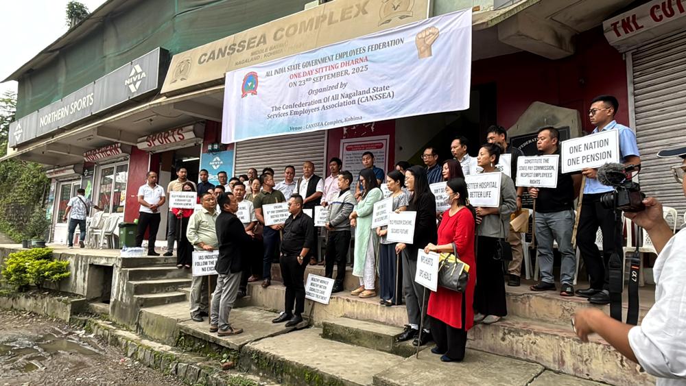 CANSSEA stages protest, submits demands to Nagaland government 