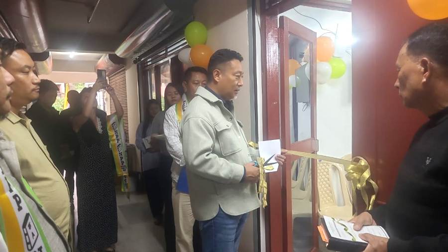 Dr. Tsielhoutuo Rhutso inaugurates NPP Kohima district office