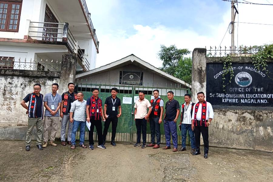 ENSF begins agitation over teacher transfers; USSC seals DEO, SDEO offices in Kiphire, Longkhim