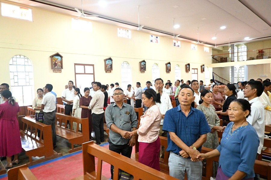 Mass wedding vow renewal held at St. Peter’s Parish in Kiphire