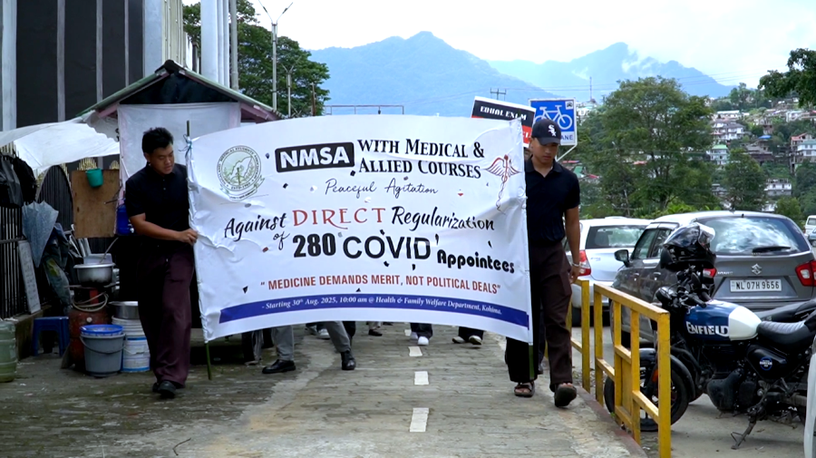 Nagaland: Medical students continue stir against health department’s regularisation move