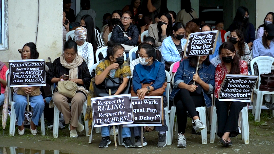 Nagaland: RMSA 2016 teachers launch indefinite protest in Kohima