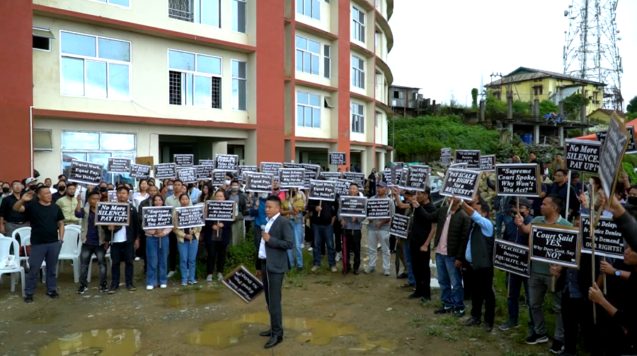 Nagaland: RMSA 2016 teachers launch indefinite protest in Kohima