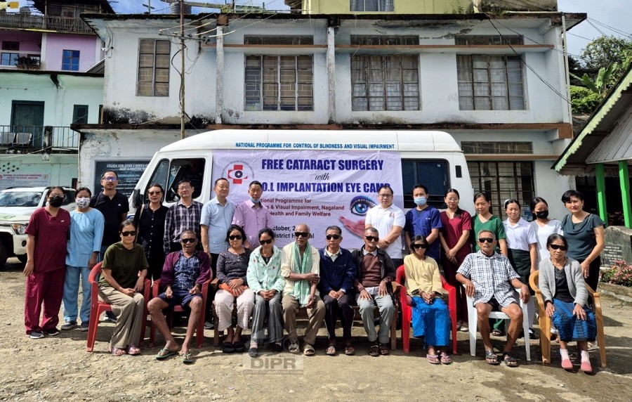 45 cataract surgeries performed at free eye camp in Longleng