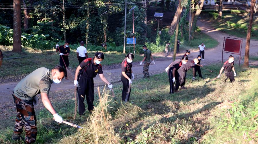 Assam Rifles honours fallen heroes, conducts cleanliness drive