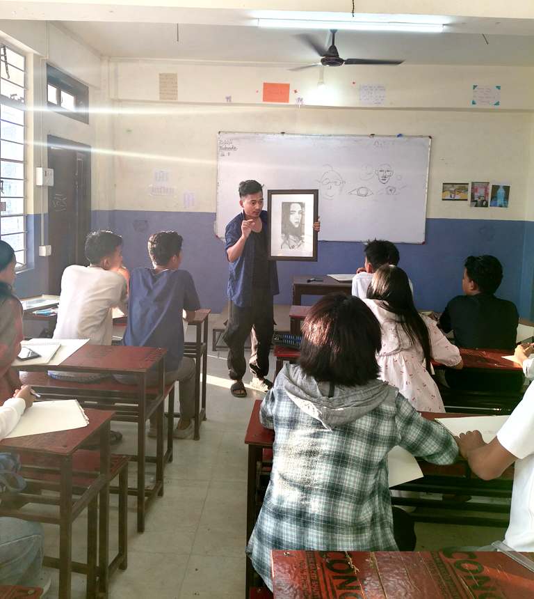 Event Photography Club, artist Thsadiba Sangtam host art session
