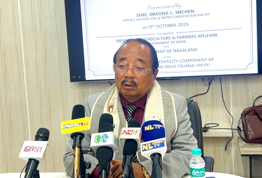 Advisor Imkong Imchen flags inadequate funding, calls for revamp of Soil and Water Conservation department