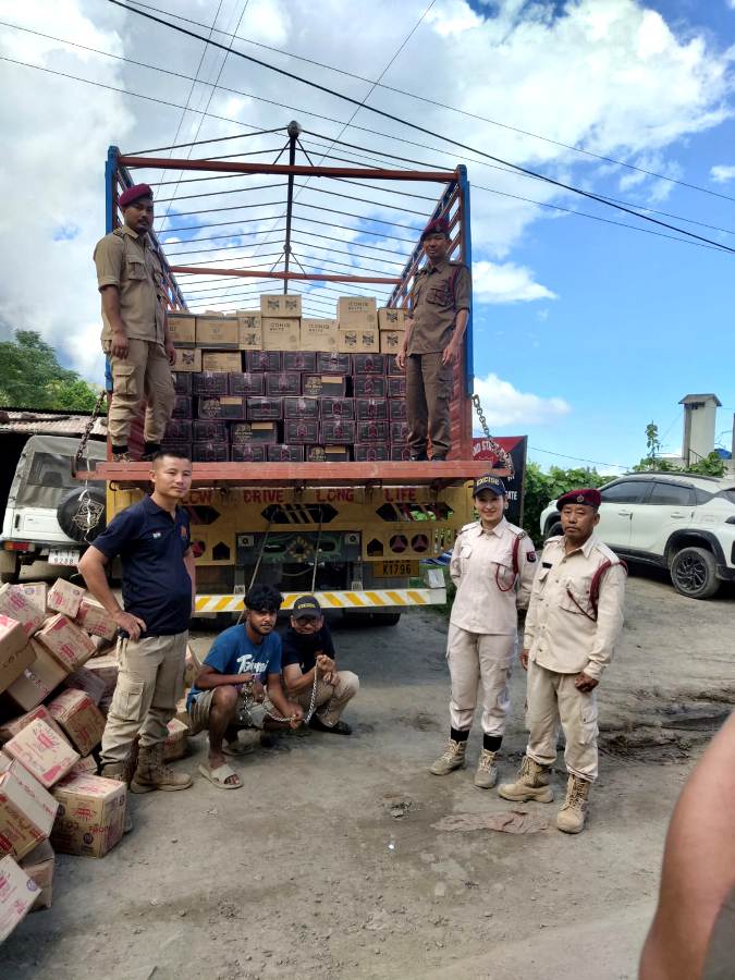 Kohima Excise seizes 500 cases of assorted IMFL