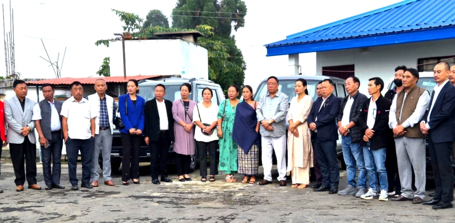 Minister G Kaito Aye distributes vehicles to party leaders in Satakha