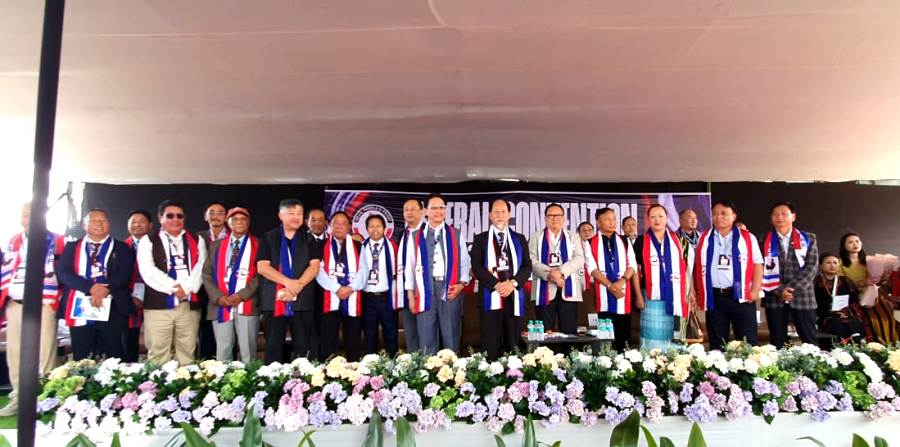 Signed, Sealed Delivered: NDPP–NPF merger ratified; Neiphiu Rio elected NPF president Our Correspondent Kohima, Oct. 21 (EMN): The merger of the Nationalist Democratic Progressive Party (NDPP) with the Naga People’s Front (NPF) was on Tuesday unanimously approved through a show of hands during the NPF General Convention-cum-63rd Foundation Day held at the Indira Gandhi Stadium, Kohima. The merger received complete endorsement from all active NPF members present, signifying ratification of the resolutions adopted by the Central Office Bearers (COB) and Central Executive Council (CEC) on October 18. The general convention also elected a new team of Central Office Bearers, Central Executive Council members, and office bearers of the frontals and cells for the tenure 2025–2030, through a show of hands. Chief Minister Neiphiu Rio was unanimously elected as the new president of the NPF.  Resolutions adopted The General Convention resolved to extend full confidence and support to Neiphiu Rio as Chief Minister of Nagaland and President of the NPF. It further recorded appreciation for the “bold decision” of the NDPP, under the leadership of its president, Chingwang Konyak, and the guidance of Rio, in achieving the “historic consensus” to unify the two regional parties into one political entity. Reaffirming its alliance commitments, the NPF resolved to continue strengthening the People’s Democratic Alliance (PDA) in Nagaland, and to remain a contributing member of the National Democratic Alliance (NDA) and the North East Democratic Alliance (NEDA). “The party shall continue to make all possible efforts to consolidate these alliances to accelerate inclusive development, ensure progress in all sectors, and contribute meaningfully towards the achievement of genuine peace in Nagaland and Manipur,” the resolution stated. The convention also underscored the urgency of resolving the Naga political issue, declaring that “an early and honourable settlement of the protracted Naga political issue is indispensable for enabling the youth to participate meaningfully in the pursuit of development and self-reliance.” It urged the Government of India and the Naga political groups to expedite the negotiation process and arrive at an “honourable, acceptable and inclusive” solution. The party expressed gratitude for the support of the Church, the public, and senior leaders, and appealed for continued blessings and cooperation from all sections of society. It also reiterated earlier COB and CEC resolutions, inviting “old comrades and regionally minded citizens” to join the NPF in the interest of the people.  ‘NPF not merely a political entity’ Delivering the presidential address, outgoing NPF president Apong Pongener said the NPF was “not merely a political entity but a profound movement for the Nagas.” He described the party as a venerable Naga regional institution that embodies the people’s identity, safeguards autonomy, and celebrates cultural heritage. Pongener urged members to reclaim their pride by revitalising the party with renewed energy and commitment, transforming it into “an unstoppable wave of progress.” Reiterating the NPF’s core principles, he said the party’s stance on resolving the Indo-Naga political issue and strengthening Naga unity remained central to its mission.  New office bearers announced The convention saw MLA and Secretary General Achumbemo Kikon carry out the formality of endorsing the merger and present the Secretary General’s report, outlining recent activities. Chairman of the Central Election Board, Pusazo Luruo, presented the board’s recommendations and announced the list of office bearers, board members, and cell leaders for the 2025–2030 tenure. Besides Rio being elected president, Chingwang Konyak was named President Emeritus. The Working Presidents include Pusazo Luruo, Abu Metha, Rusemtong Longkumer, H Chuba Chang, and Ahovi Zhimomi. Other key appointments include Achumbemo Kikon as Secretary General, Dr. John Murry as Treasurer, Sano Vamuzo as President of the Central Women Wing, Imchatoba Imchen as President of the Youth Wing, and Y Vikheho Swu as President of the Farmers’ Wing, among others. Earlier in the programme, MLA Kuzholuzo (Azo) Nienu delivered the welcome address, while solidarity messages were shared by Happa Taidong, President of the NPF Arunachal State Unit, and Awangbow Newmai, MLA and President of the NPF Manipur State Unit.