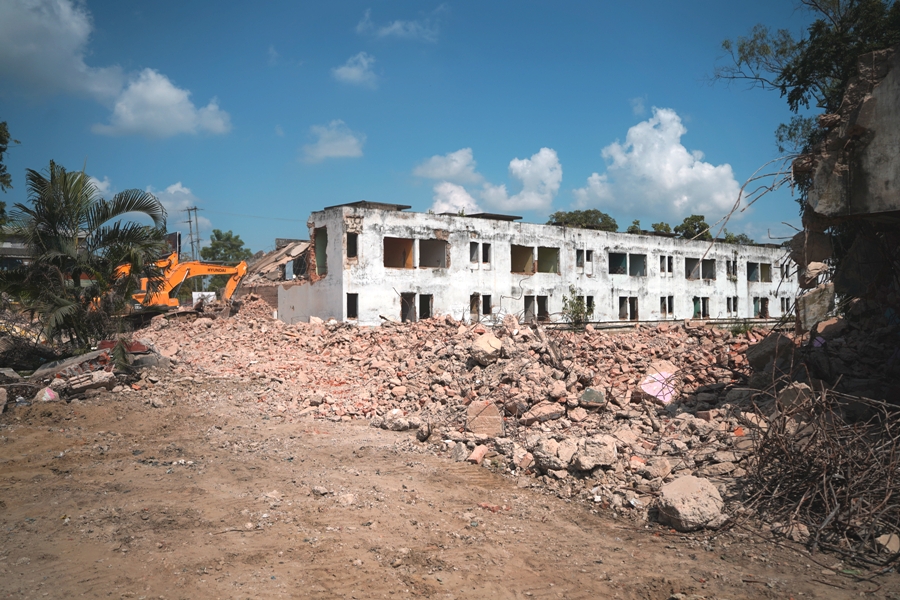 Demolition begins at Naga Shopping Arcade in Dimapur for new shopping complex