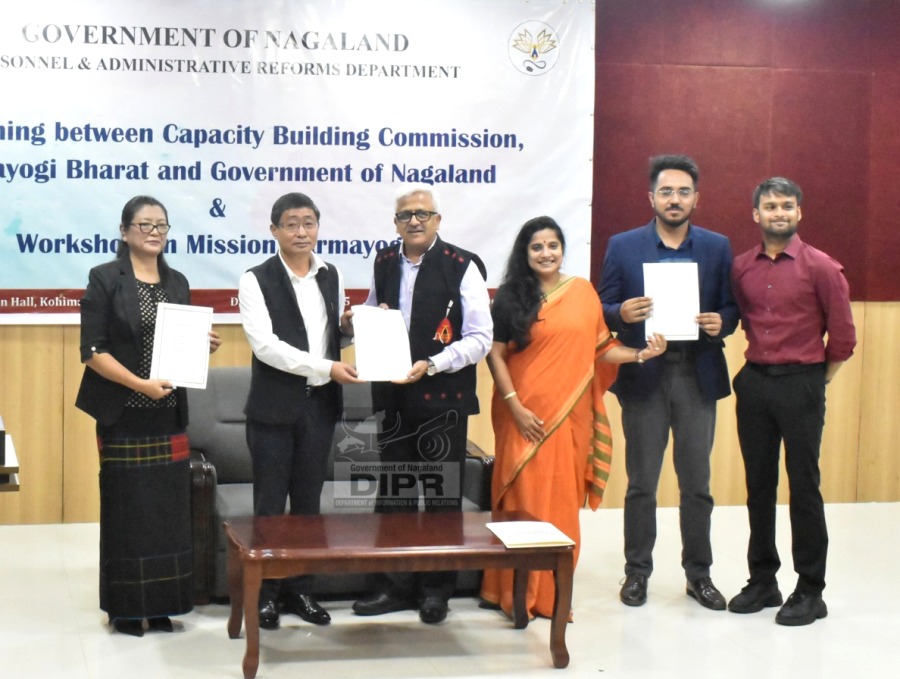 Nagaland signs MoU with Capacity Building Commission for Mission Karmayogi