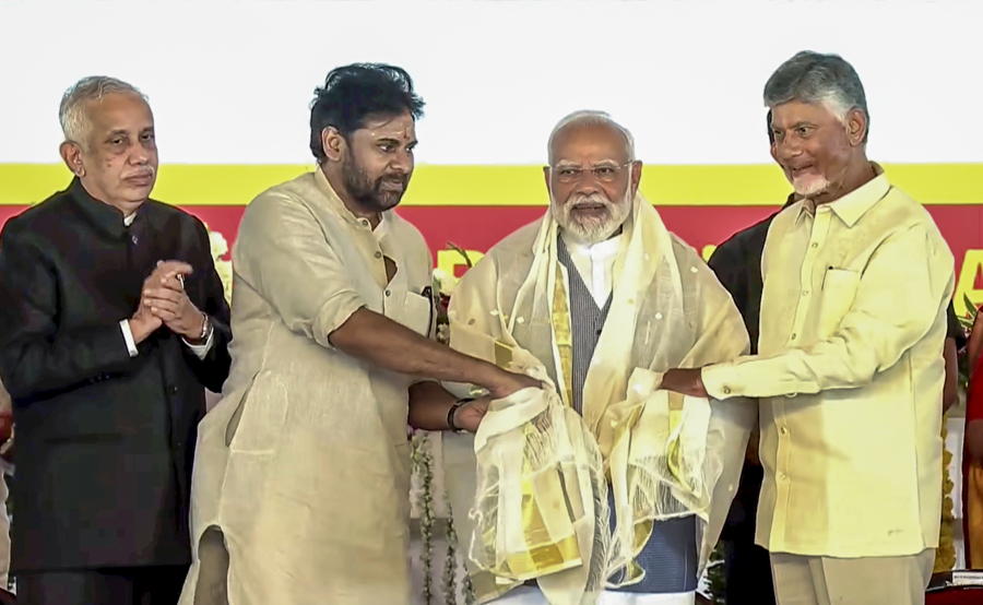 PM Modi inaugurates, lays foundation for projects worth INR 13,430 in Andhra Pradesh 